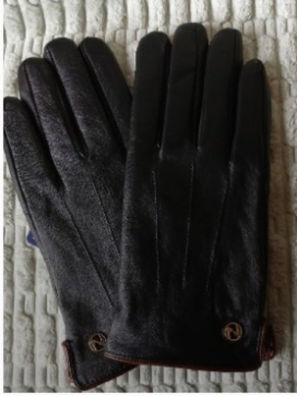 Men's Genuine Touchscreen Nappa Leather Gloves Driving Winter Warm Mittens